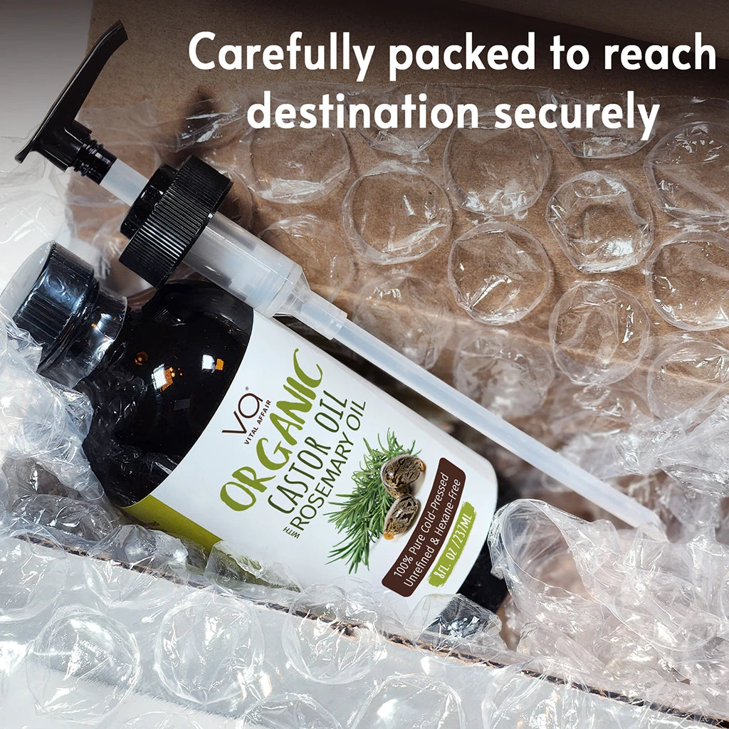 Castor Oil with rosemary oil package