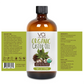 Bottle of Organic Castor Oil with label on a white background