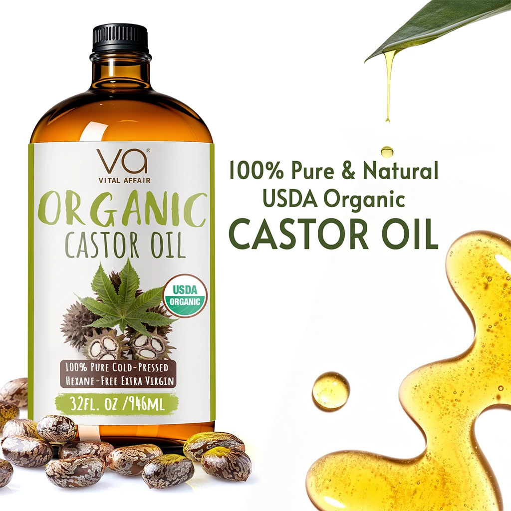 Castor Oil Organic Cold Pressed 32oz