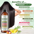 Rosemary Hair Oil for Hair & Scalp with Castor, Batana, Jojoba & Biotin – 16 oz