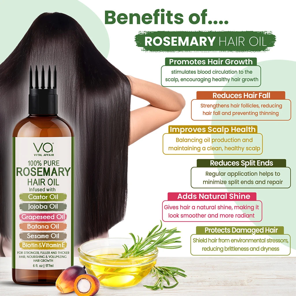 Vital affair Rosemary Hair oil blend benefits