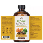 Vital Affair Organic Castor Oil with Frankincense bottle and label on a white background
