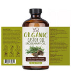 Castor Oil with rosemary oil label